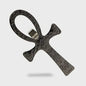 Vintage Egyptische Ankh Kruis Ketting - Grote Hanger met Lange Ketting