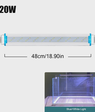 Super Bright LED Aquarium Lamp - Verstelbare Clip-on Verlichting voor Planten & Vissen (18-70cm)
