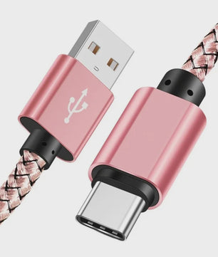 Nylon USB-C Laadkabel - Snel Opladen & Data Transfer voor Huawei, Samsung & Android (1/2/3M)
