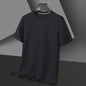 Heren Zomer T-shirt met Wafelstructuur en Korte Mouwen - Ronde Hals