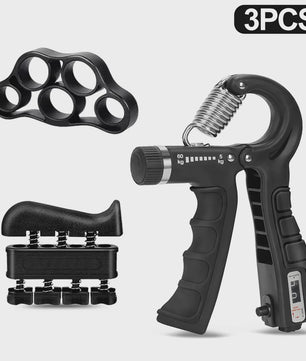 Complete Handtrainer Set: 5-60kg Verstelbare Hand Gripper, Vingerstrekker & Polstrainer