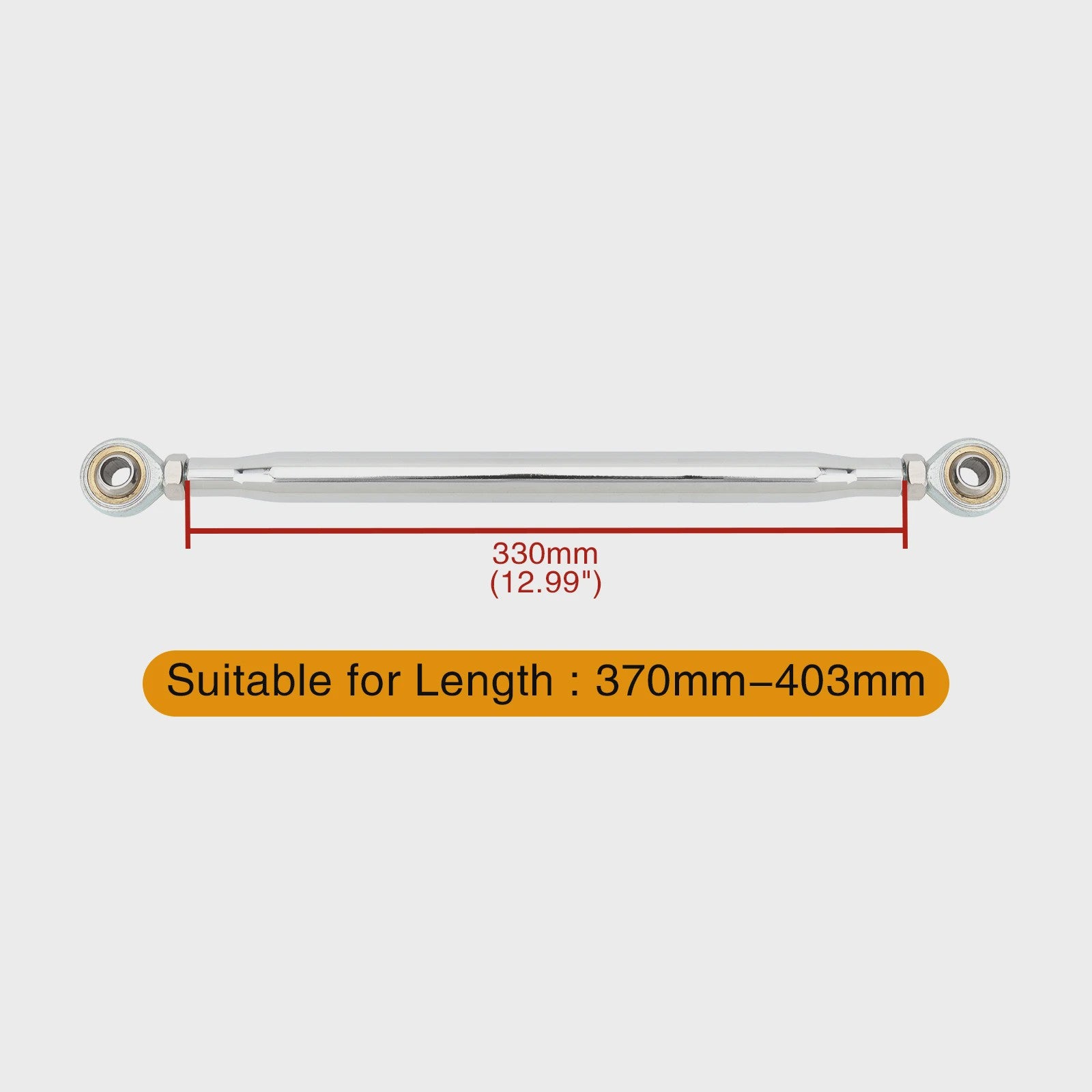 Universele Motor Schakelstang Linkage - 50mm tot 370mm - Verstelbaar