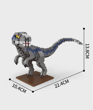 Dinosaurus Bouwstenen Speelgoed - Stegosaurus & T-Rex Micro Mini Blokken