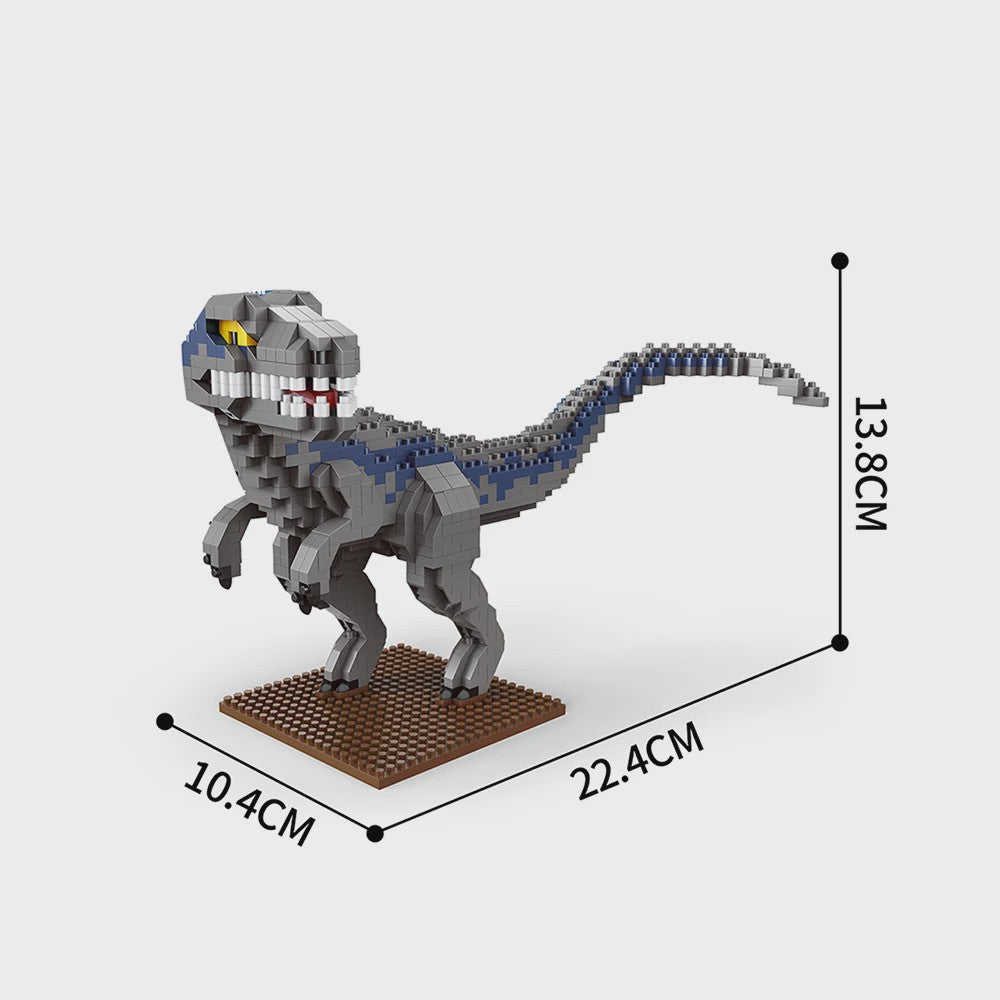 Dinosaurus Bouwstenen Speelgoed - Stegosaurus & T-Rex Micro Mini Blokken