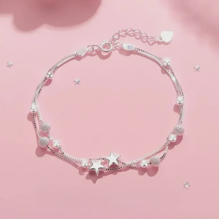 Set van 4 Luxe Armbanden met Groene Edelstenen en Strass - Stijlvolle Sieraden voor Dames