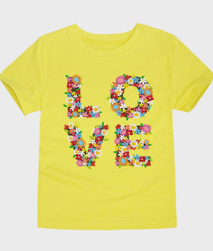 Schattig Katoenen T-shirt Meisjes met Bloemprint - Maten 2 t/m 14 Jaar