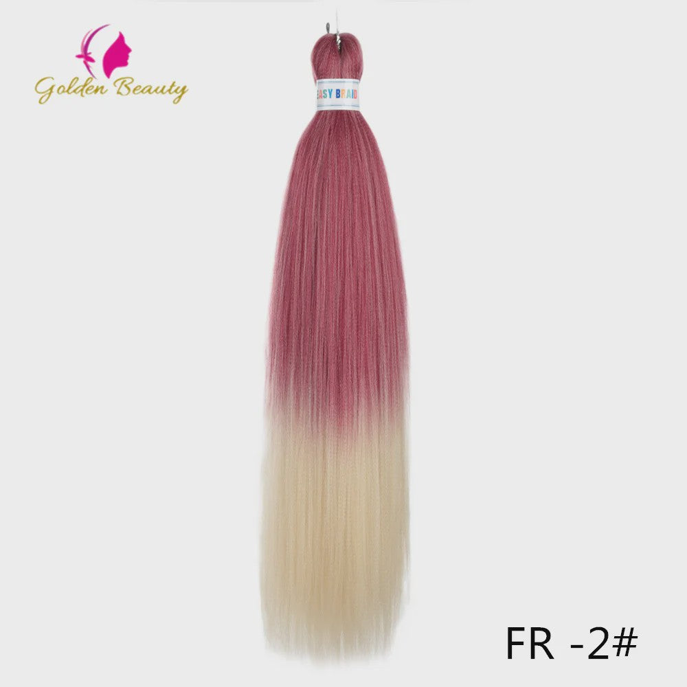 26 Inch Ombre Kleuren Vlechtsel Haar Synthetisch Pre-stretched Jumbo Braids Haar voor Cosplay & Pruiken