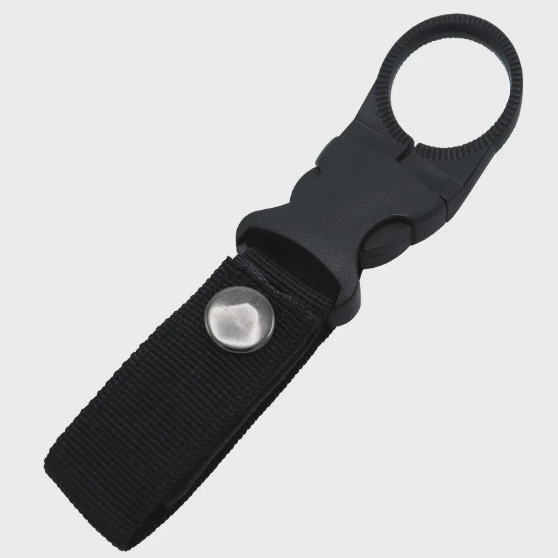 Multifunctionele Waterfleshouder met Karabijnhaak - Ideaal voor Riem, Rugzak en Klimmen