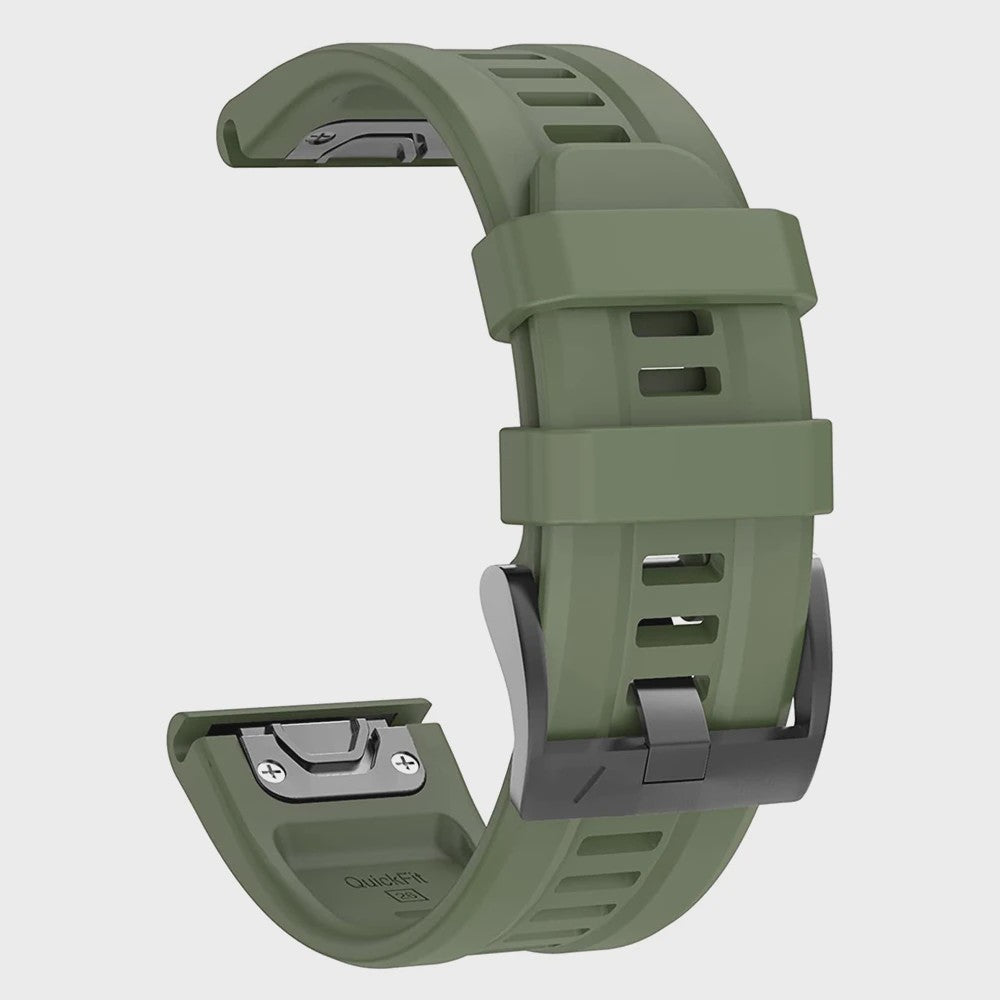 QuickFit Siliconen Horlogeband 22mm/26mm voor Garmin Fenix 7/7X, Epix Gen 2, Enduro 2 & Fenix 5/6 Series