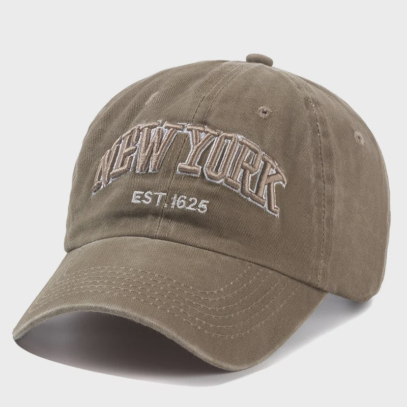 New York Baseball Cap - Washed Katoen Snapback voor Heren & Dames