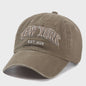 New York Baseball Cap - Washed Katoen Snapback voor Heren & Dames