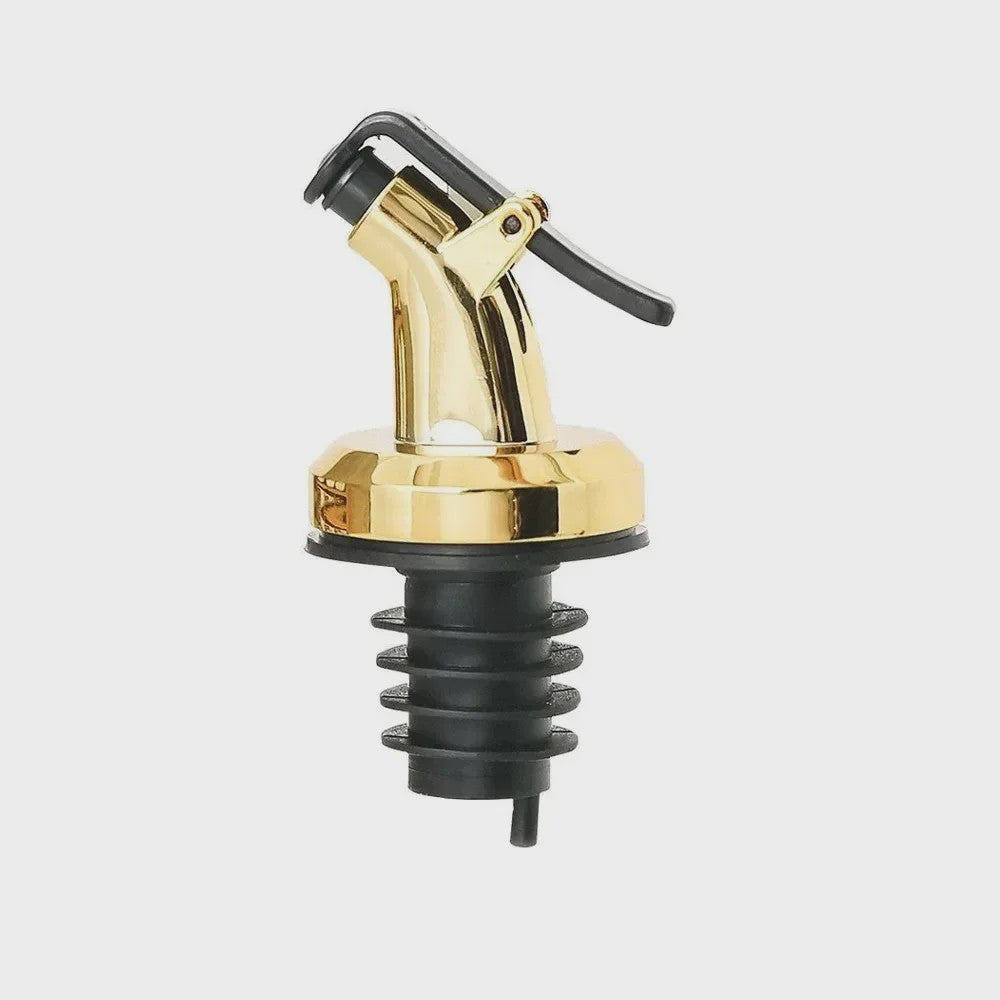 Set van 4x Wijnfles Stop & Olijfolie Schenktuit - Lekvrije Keuken Bar Accessoires