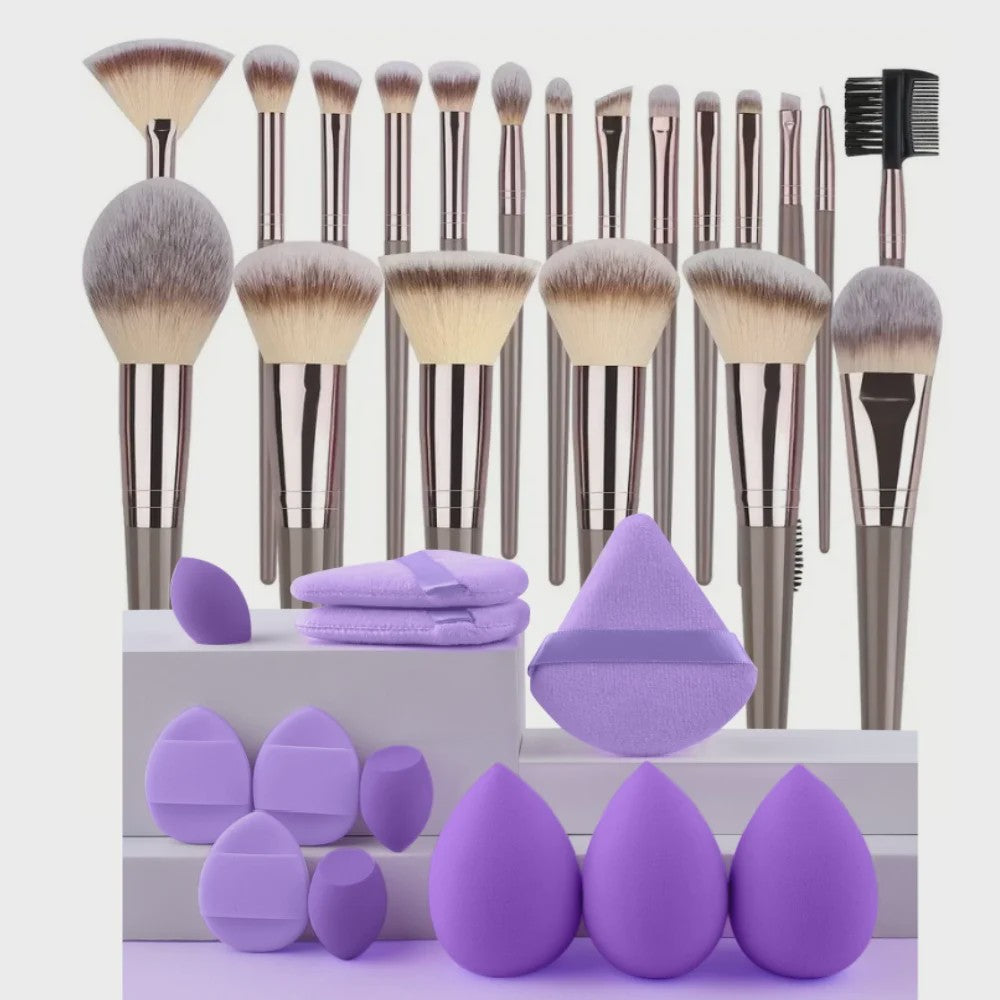 Professionele Make-up Kwasten Set (20 Stuks) - Foundation, Oogschaduw & Meer