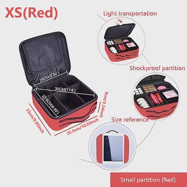 Professionele Make-up Koffer - Grote Capaciteit Reis Organizer voor Cosmetica & Beauty Tools