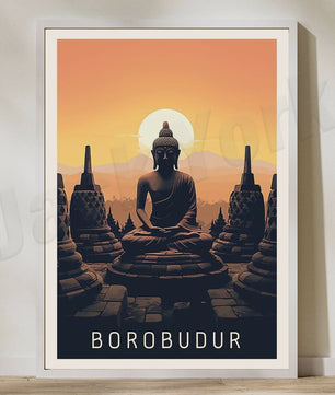 Indonesië Reisposters: Bali, Java, Komodo & Meer - Wanddecoratie Set