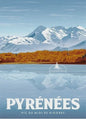 Vintage Poster Collectie: Frankrijk, Spanje, Pyreneeën & Fietsroutes - Wanddecoratie Canvas Prints