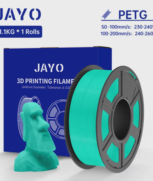 JAYO PETG 3D Printer Filament - 1.75mm Clear, 1.1kg, Hoge Taaiheid, Net Gewikkeld