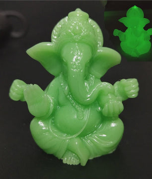 Ganesha Beeldje Bronskleurig - Hindoeïstische God Sculptuur voor Huis & Kantoor Decoratie