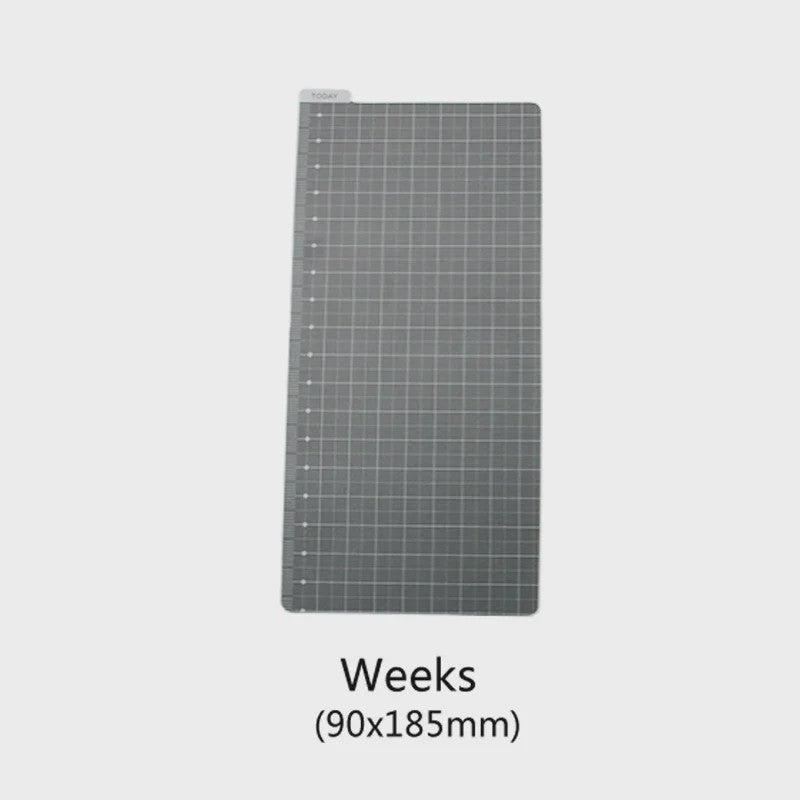 Snijmat & Liniaal Set A5/A6 - PVC Grid Mat voor Tekenen, Knutselen & Naaien