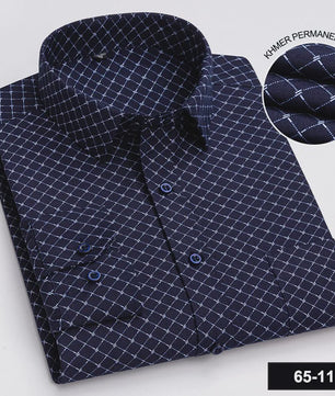 Herenshirt Lange Mouw - Stijlvol Casual & Zakelijk, Print & Streep, All-Season Top