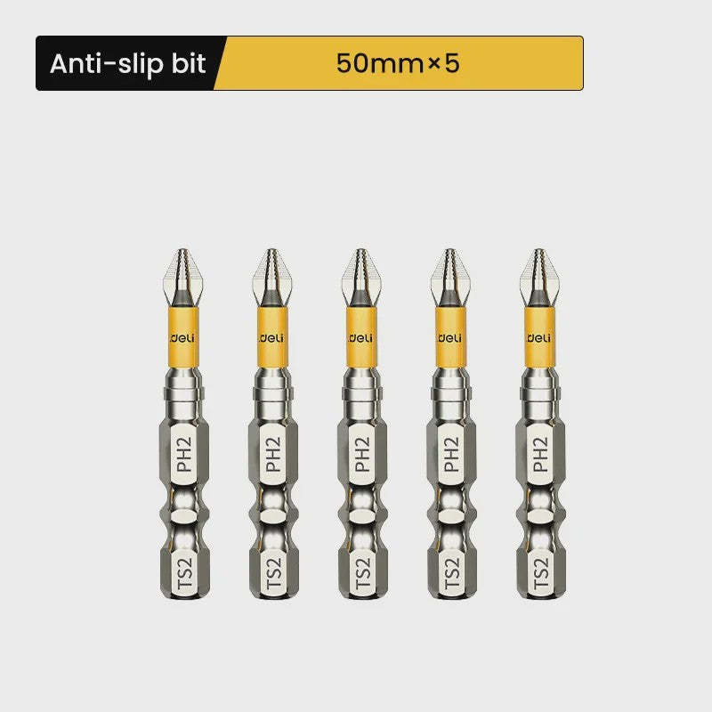 PH2 Magnetische Schroefbit Set - Anti-slip & Hoge Hardheid - Diverse Lengtes (25-150mm) - S2 Staal