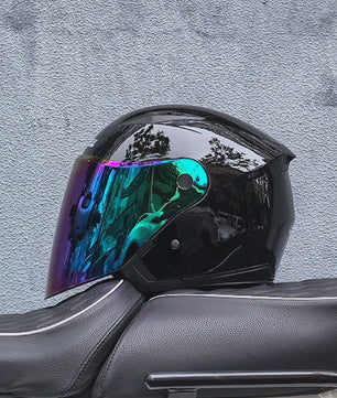 Motorhelm Heren Dames Universeel Vier Seizoenen Dubbel Vizier