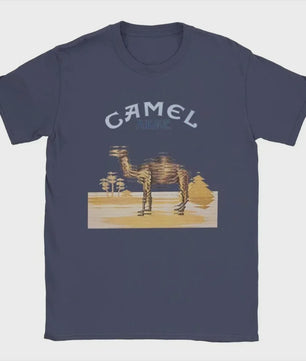 Retro Camel Cigarettes T-Shirt - Vintage Oversized Unisex Kleding