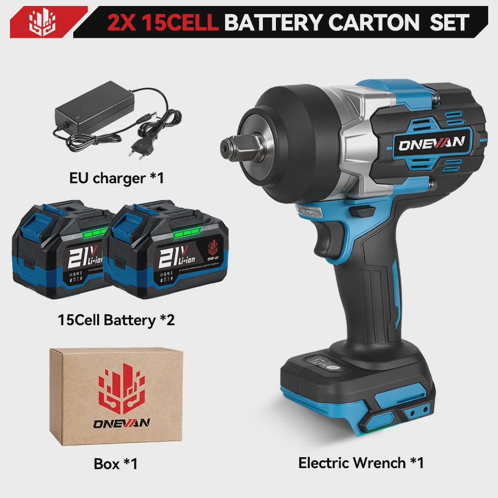 ONEVAN Accu Slagmoersleutel 2800 Nm Borstelloos - 5 Snelheden - Makita 18V Compatibel
