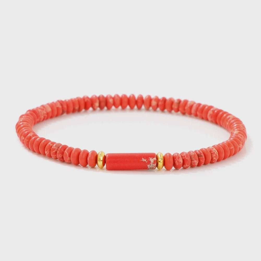 Natuurstenen Kralen Armbanden - Picasso Jasper & Zee Sediment Turquoise