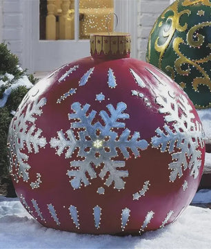 Opblaasbare Kerstbal 60cm - Grote Decoratie voor Buiten & Kerstboom