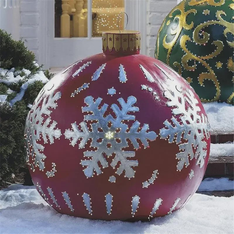 Opblaasbare Kerstbal 60cm - Grote Decoratie voor Buiten & Kerstboom