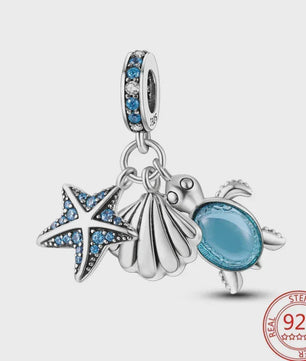 925 Sterling Zilver Oceaan Serie Bedel - DIY Armband Bedeltje voor Dames