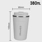 RVS Thermo Koffiebeker - Lekvrij Reizen - 380/510ML