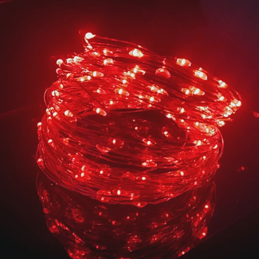 Waterdichte LED Snoer Verlichting - 1-5M Koperdraad - Batterij Aangedreven - Feest & Kerst Decoratie