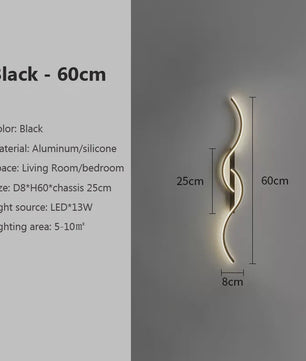 Moderne LED Wandlamp - Minimalistisch Design voor Slaapkamer, Woonkamer & Bedside