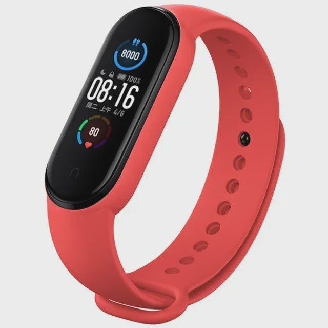 Siliconen Polsband voor Xiaomi Mi Band 7, 6, 5, 4, 3 - Vervangend Bandje Smartwatch Accessoire