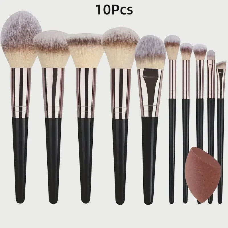 Professionele Make-up Kwasten Set - Zacht & Fluffy voor Foundation, Blush & meer
