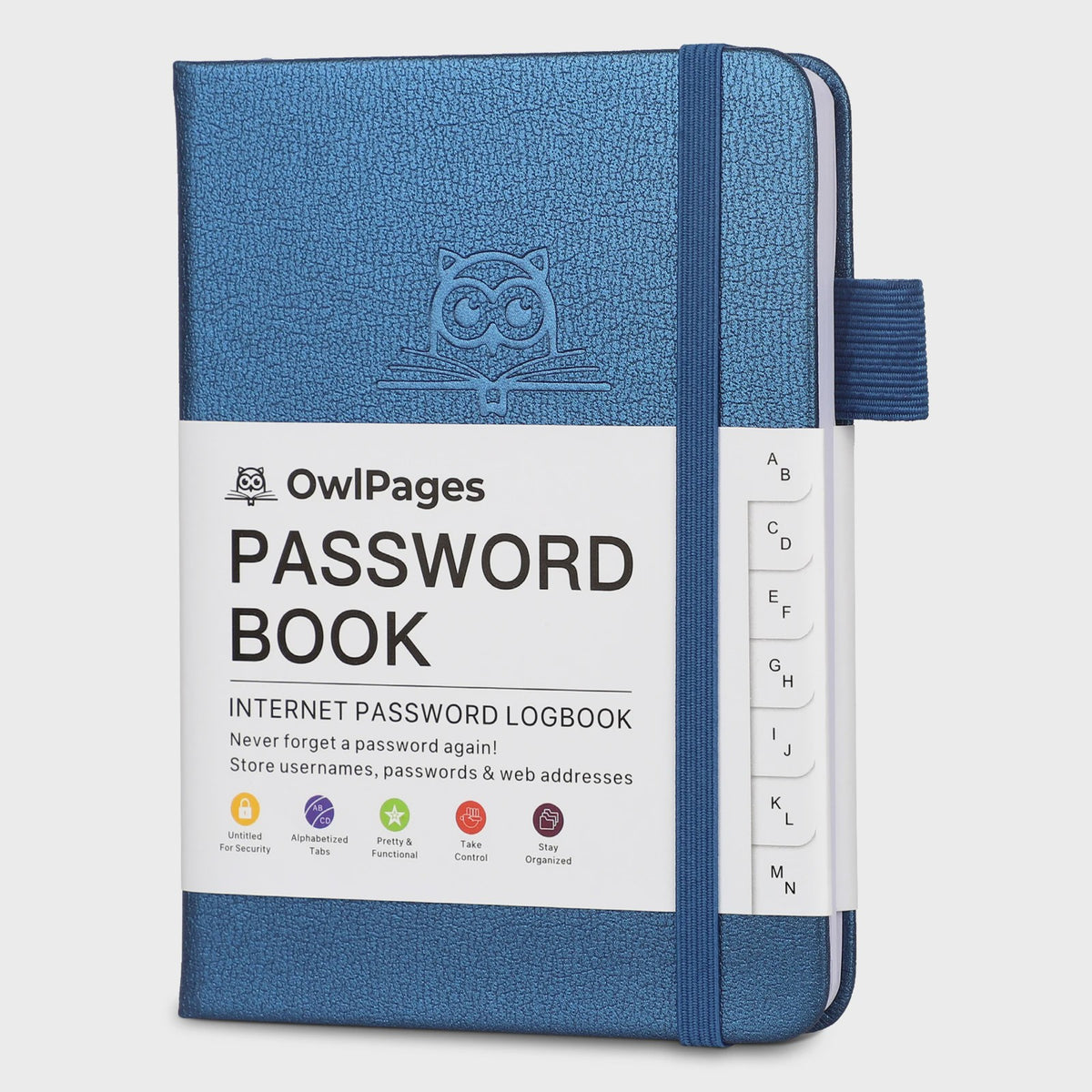 Wachtwoordenboek met Alfabetische Tabs - Hardcover Logboek & Adresorganizer