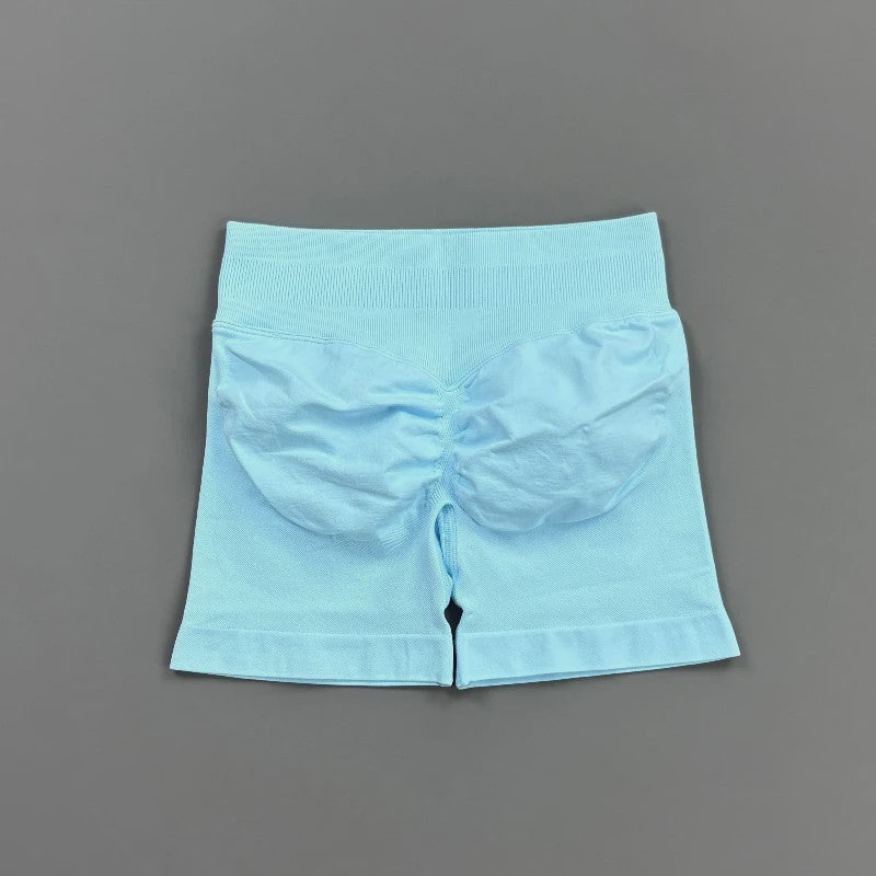 HISTELLO Seamless Biker Shorts Dames - Low Waist Scrunch Butt voor Fitness & Yoga