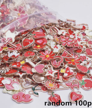Grote Mix Bedeltjes (30/60/100 stuks) - Enamel & Drip Oil - Voor Sieraden Maken