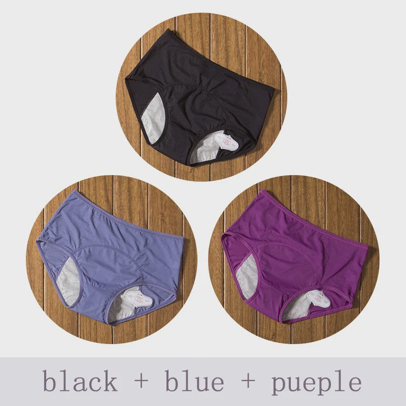 3-Pack Dames Menstruatie Ondergoed - Lekvrij en Comfortabel