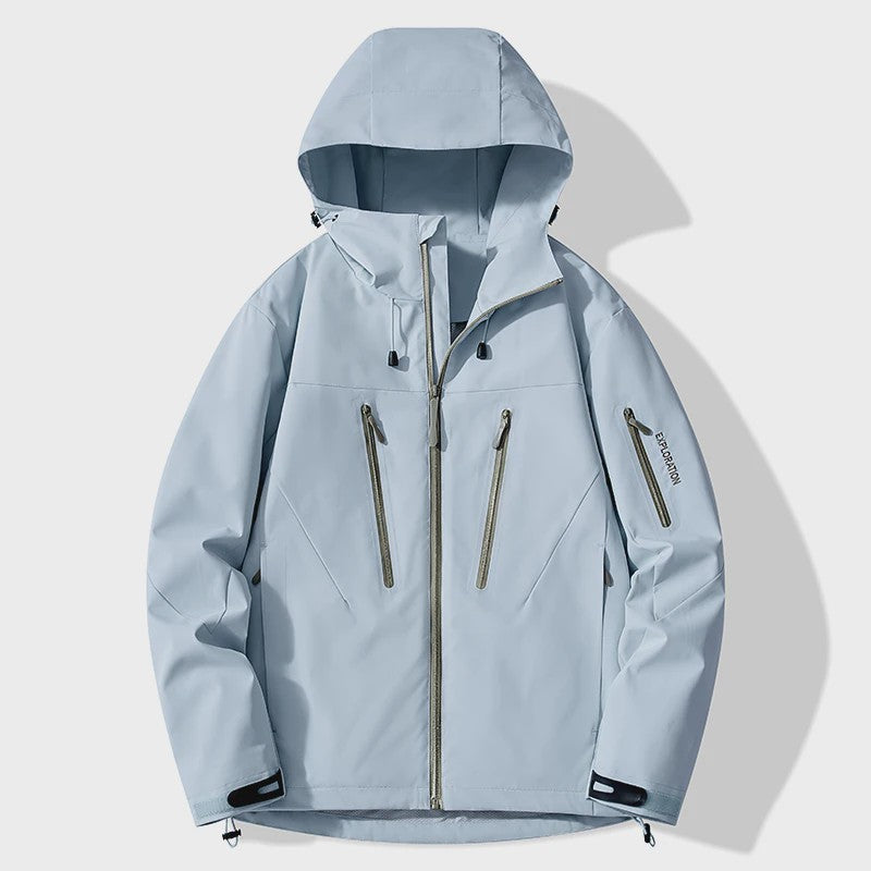 Unisex Waterdichte Outdoor Jas - Winddicht & Ademend voor Wandelen, Kamperen & Sport