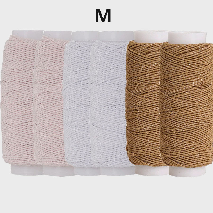 Elastisch Naaigaren 0.6mm - 6 Kleuren Set (20M) voor DIY, Kleding & Hobby