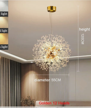 Moderne Bloemvormige LED Hanglamp - Sterrenhemel Effect voor Woonkamer & Eetkamer