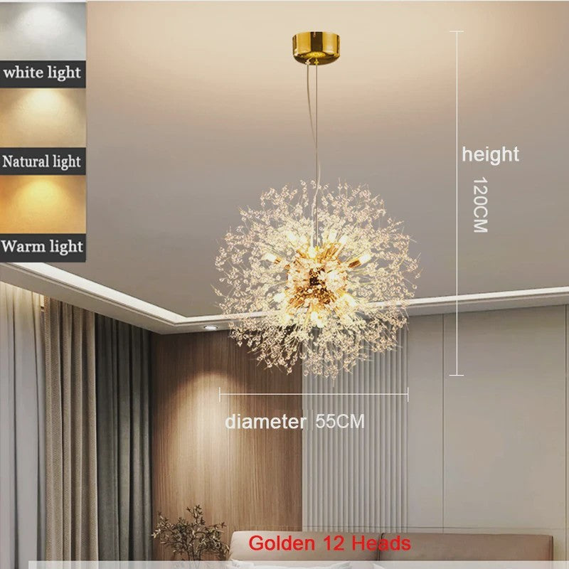Moderne Bloemvormige LED Hanglamp - Sterrenhemel Effect voor Woonkamer & Eetkamer
