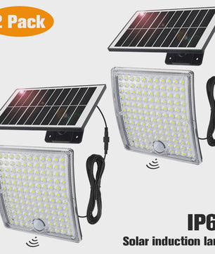 234 LED Solar Wandlamp met Bewegingssensor - Waterdicht IP65, Split Design voor Buiten en Garage