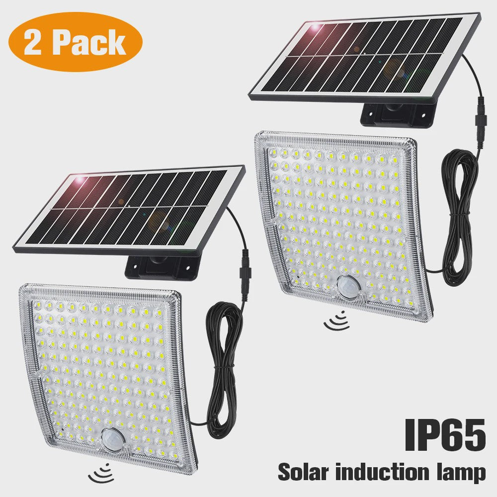 234 LED Solar Wandlamp met Bewegingssensor - Waterdicht IP65, Split Design voor Buiten en Garage