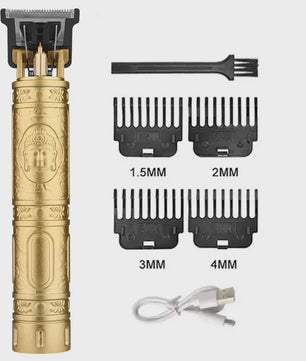 Vintage T9 Draadloze Trimmer - USB Snel Opladen & Krachtige Barber Clipper voor Mannen