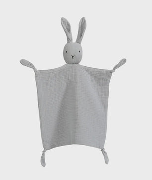 Zacht Muslin Baby Knuffeldoekje met Konijn - Comfort & Slaapmaatje voor Pasgeborenen