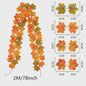 200cm Herfst Esdoornblad Slinger met Kunstbladeren - Decoratie voor Huis, Tuin, Halloween